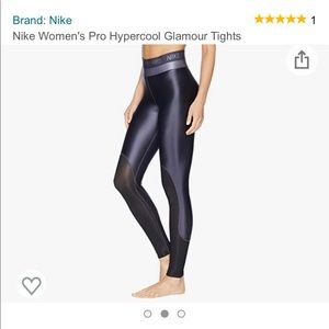 NWOT Nike Pro Hypercool Glamour Tight sz M